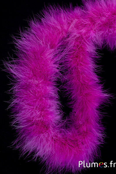 Boa en plumes de dinde - Ø 5 cm, 50 cm - fuchsia